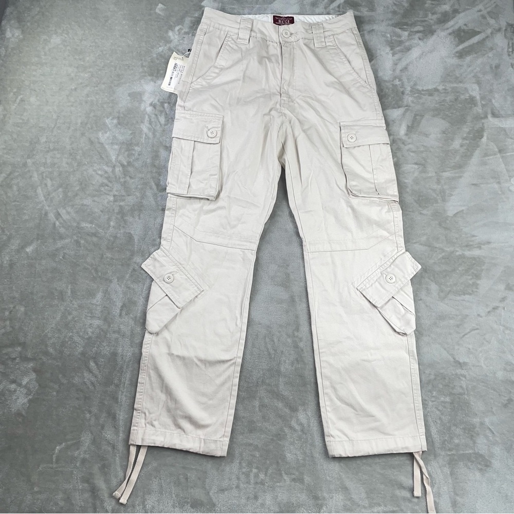 NWT Matchstick Men’s Cargo Pants Light Tan Size 29